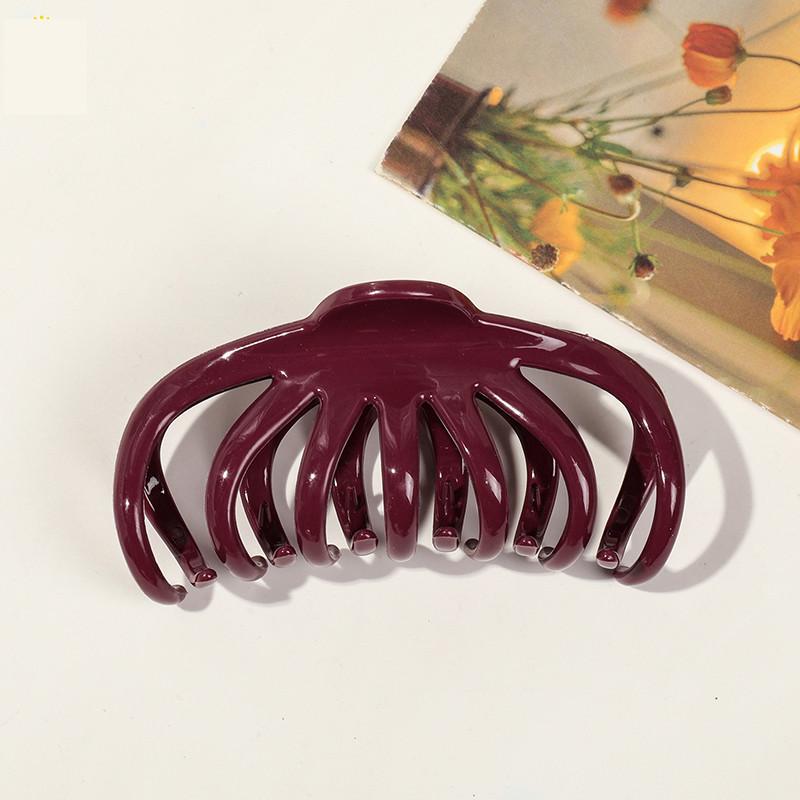 Korean Style Acrylic Solid Color Hair Clip Women's High-end Fashion Shark Clip Hair Accessories