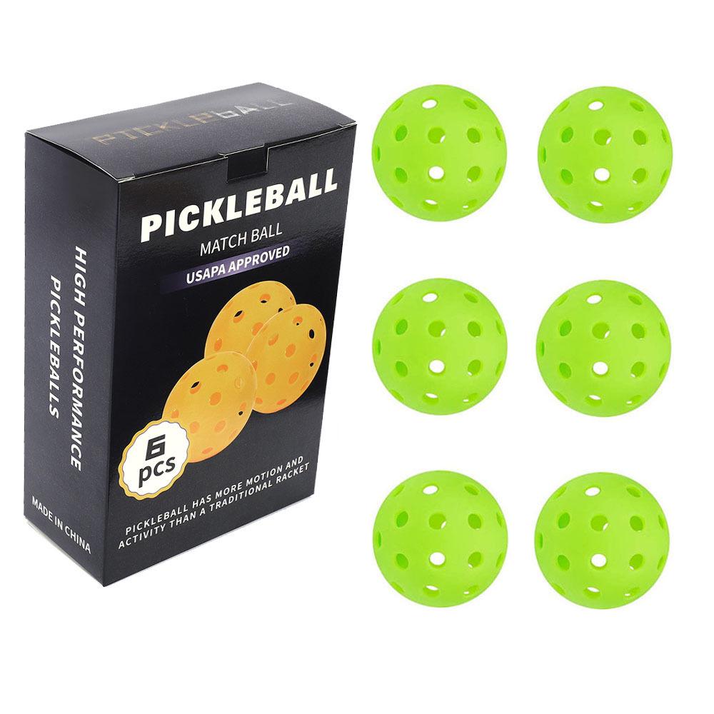 74mm Luminous Pickleball, 40-Hole Rotational & Injection Molded