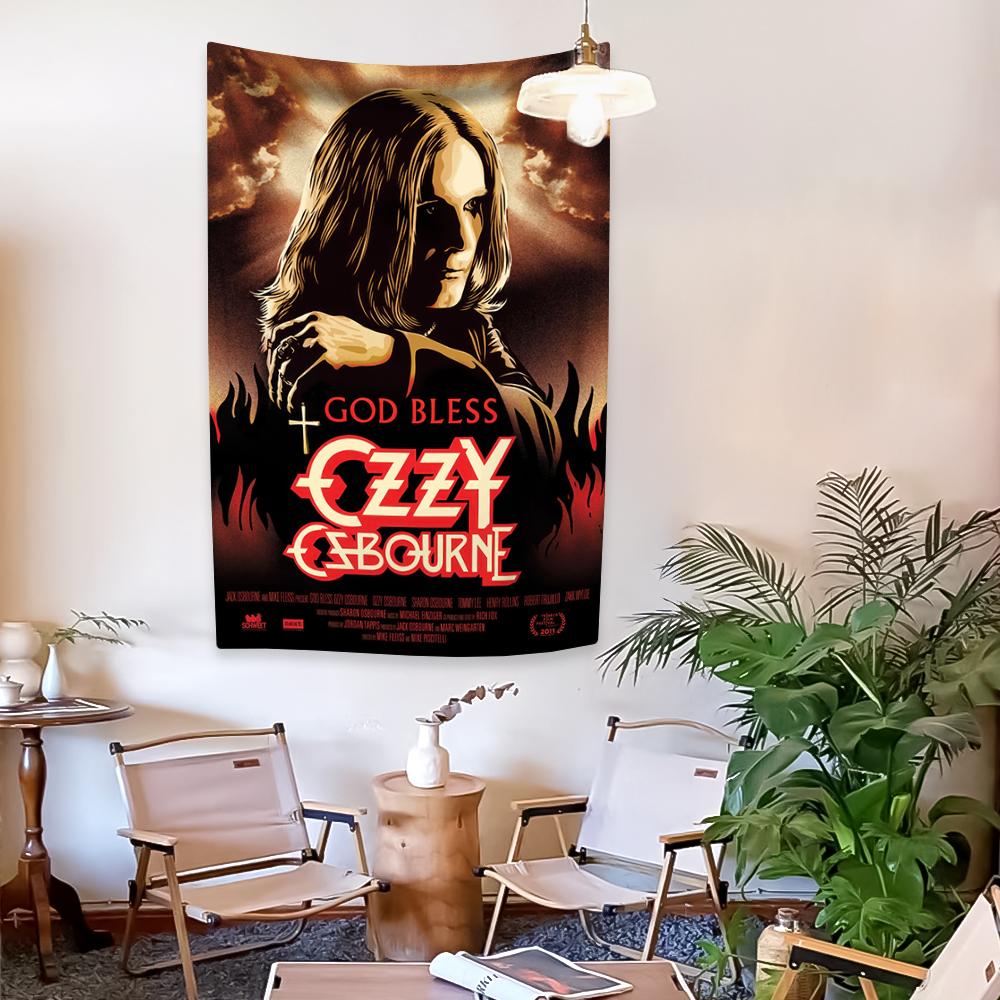 Rock And Roll Muzyka Piosenkarz Gobelin Okładka Albumu Ozzy Osbourne Dekoracja Domu Wiszący na Ścianie Tło Tkanina Dekoracja Sypialni Akademika