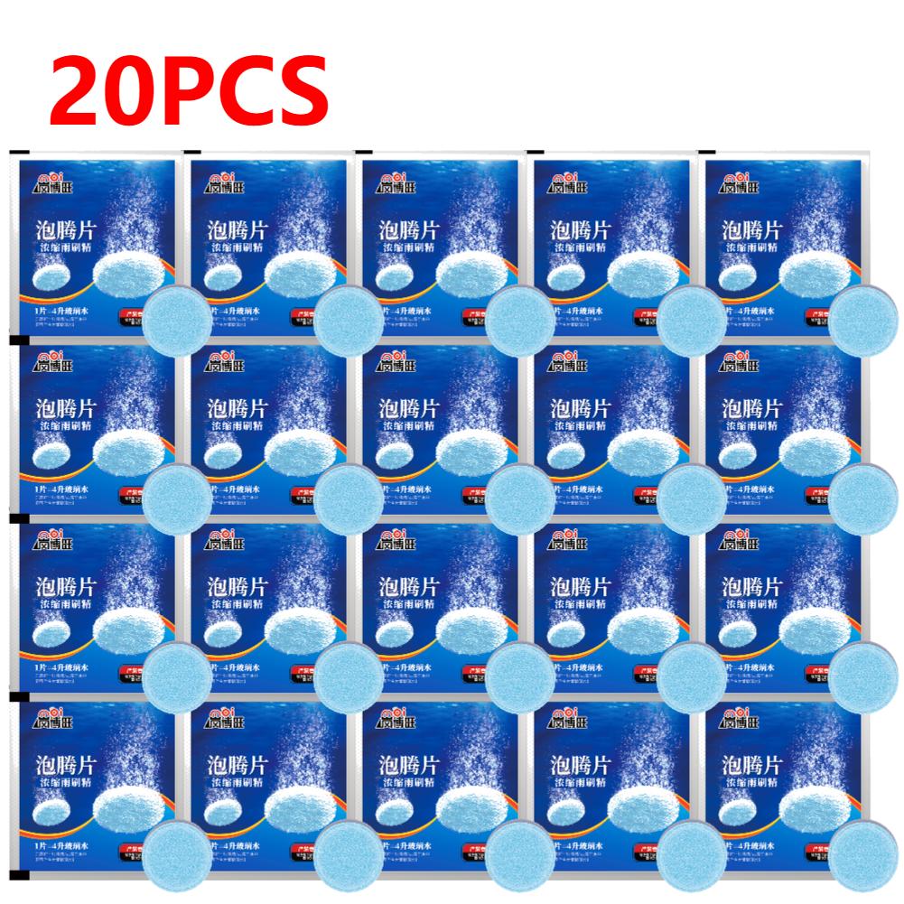 1-40Pcs Solid Car Windshield Cleaner Effervescent Tablet Auto Wiper Glass Solid Windshield Cleaning Tool Tablets Car Accessories