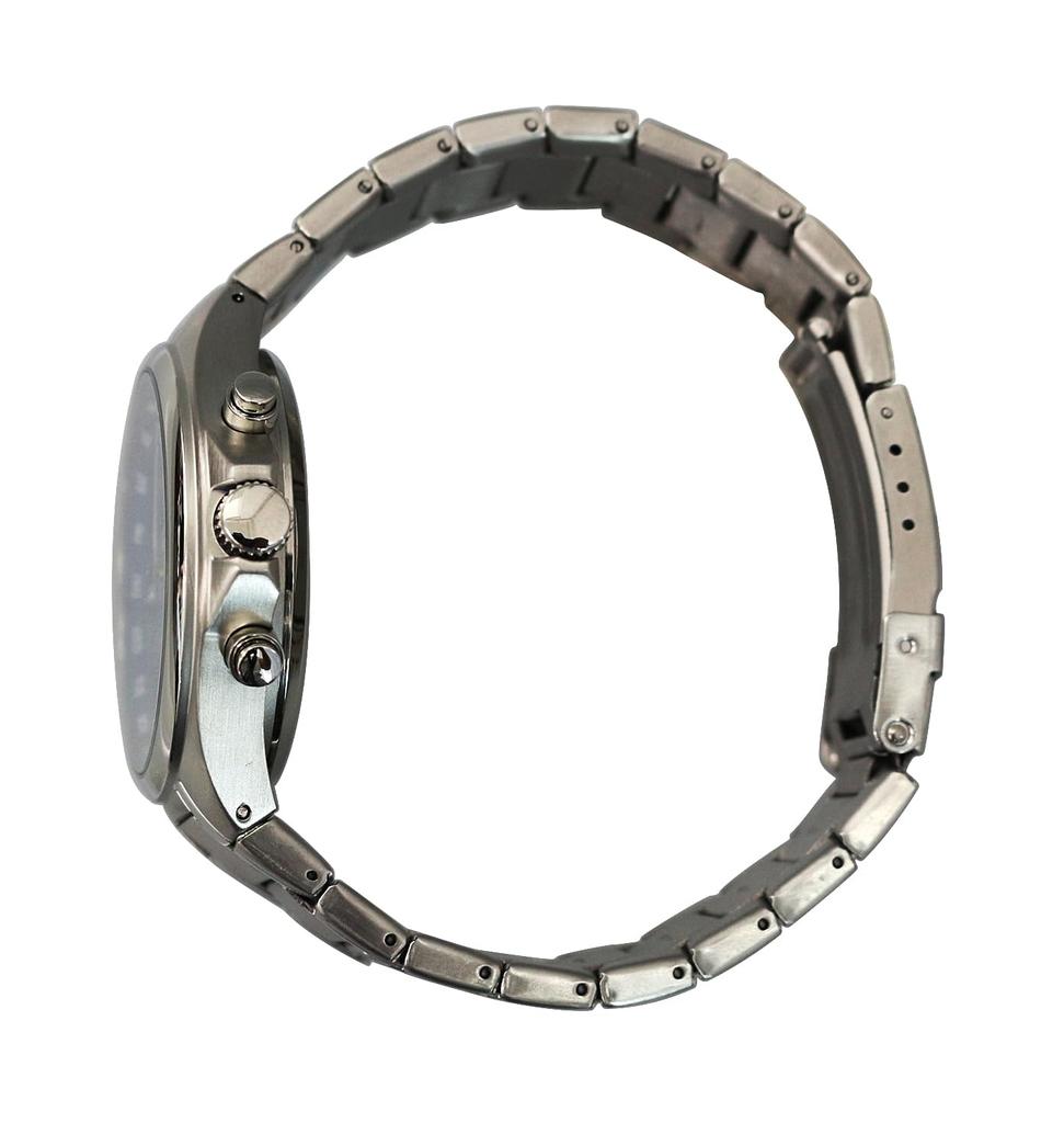 [ARTSTATE AS3291A] Men's Radio-Controlled Watch, Blue Dial, Stainless Steel Band, Date Display, Long Life