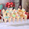 Trapezoidal Acrylic Ice Cream Cone Dessert Holder Tray Waffle Cone Display Stand Storage Rack Wedding Party Food Baking Tools