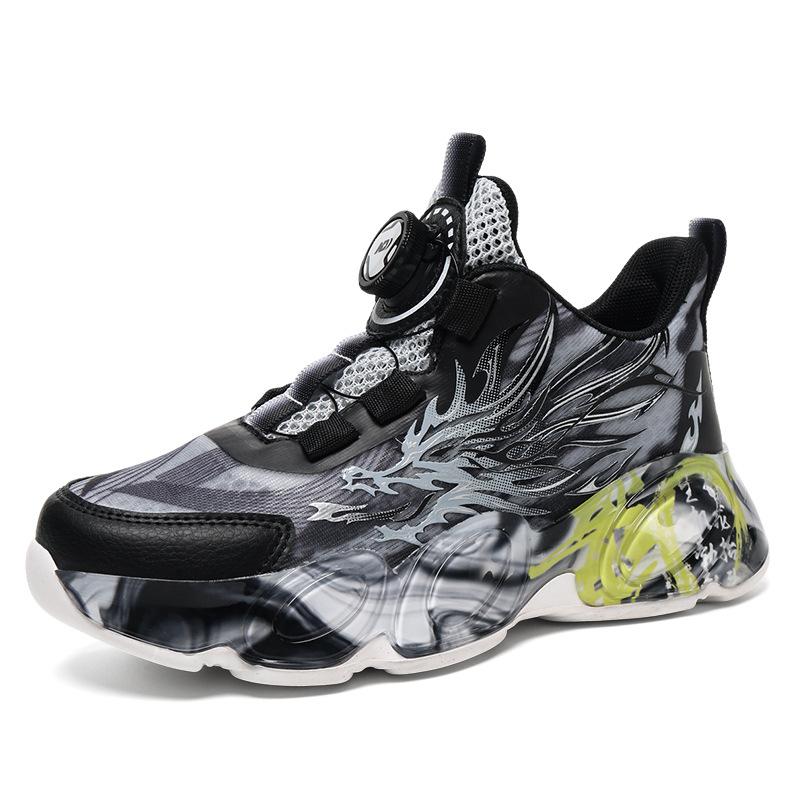 Children's basketball shoes Boys' sports shoes Classmates Boys Spring and Summer Single Mesh Breathable 2025 Non-slip Children Middle and Older Child