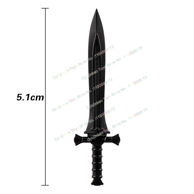 Medieval Military Cavalry Figures Building Blocks Accessories Sword Shield Knight Weapons Toys for Kids PJT049