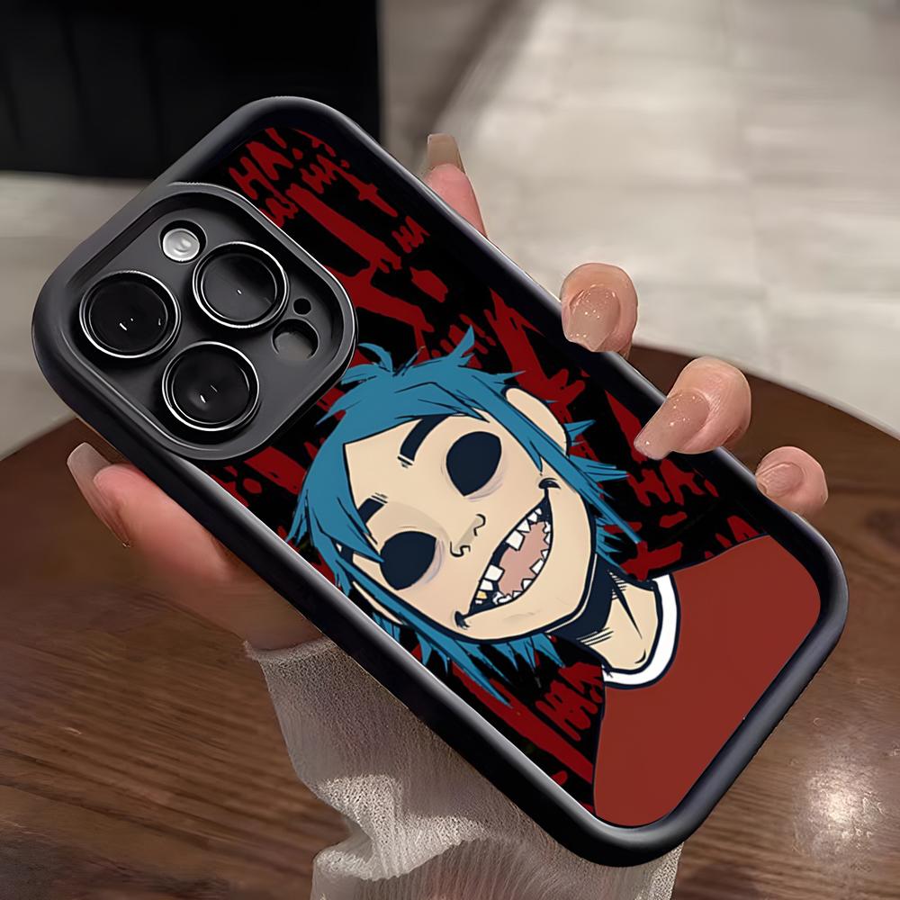 

Anime Rock Band Gorillaz Phone Case For IPhone 17 Pro Max 15 Pro 16 14 Plus 12 13 Mini 11 Pro Shockproof Soft Cover iPhone 16e