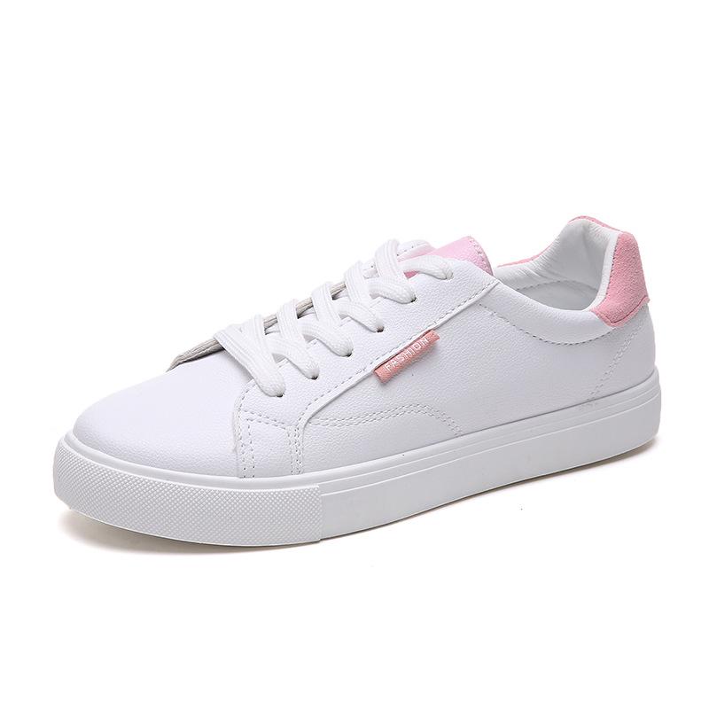 Little White Shoes Women's 2020 Spring New Korean Version Low-top Flat Baseplate Shoes Casual Autumn Student Women's Shoes Sports White Shoes