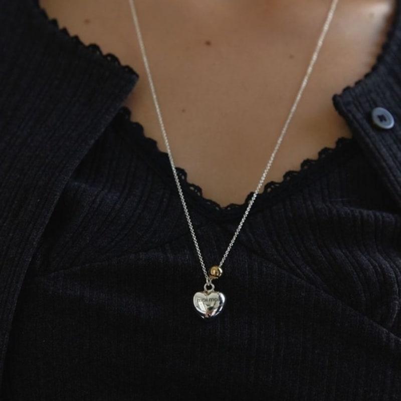 Moi Moi Heart Ball Long Necklace