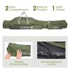 Lixada 130cm Portable Foldable Fishing Rod Case, Fishing Rod and Reel Storage Bag, Fishing Gear Organizer, Rod Case