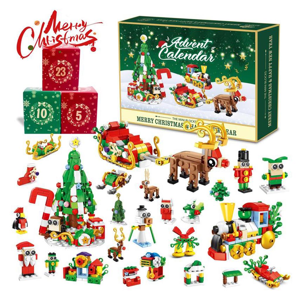 Educational Xmas Construction Toy Calendar Fun Holiday Present Idea For Party Decorations