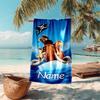 Personalized customized proof beach towel with Ice Age Dawn of the Dinosaurs pattern - soft, absorbent,quick-drying,perfect swimming,camping&bathing