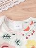 Comfy Multi-Color Floral Baby Girl Romper Set - Three-Piece Must-Have