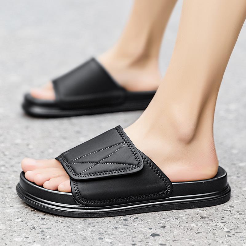 

Men s shoes 2025 summer new men s slippers outside casual and comfortable one-word drag outdoor sports beach drag 44