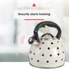 High-capacity stainless steel whistle kettle, Gas induction cooker boiling water kettle, Home fashion polka dot teapot, 3.0L