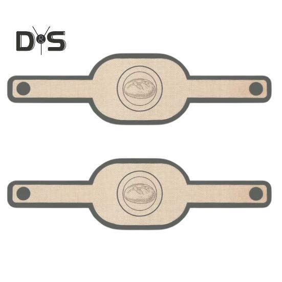 

2 шт. силиконовая хлебная стропа для голландской духовки, термостойкий коврик для выпечки хлеба, многоразовая хлебная стропа с длинной ручкой для переноса закваски Ellipse