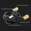 Portable Long Cast Baitcasting Reel 7.2:1 Gear Ratio Reel Freshwater Aluminum Spool 8 KG Drag Fishing Coil 7+1BB Aluminum Waterdrop Wheel Lure Reel