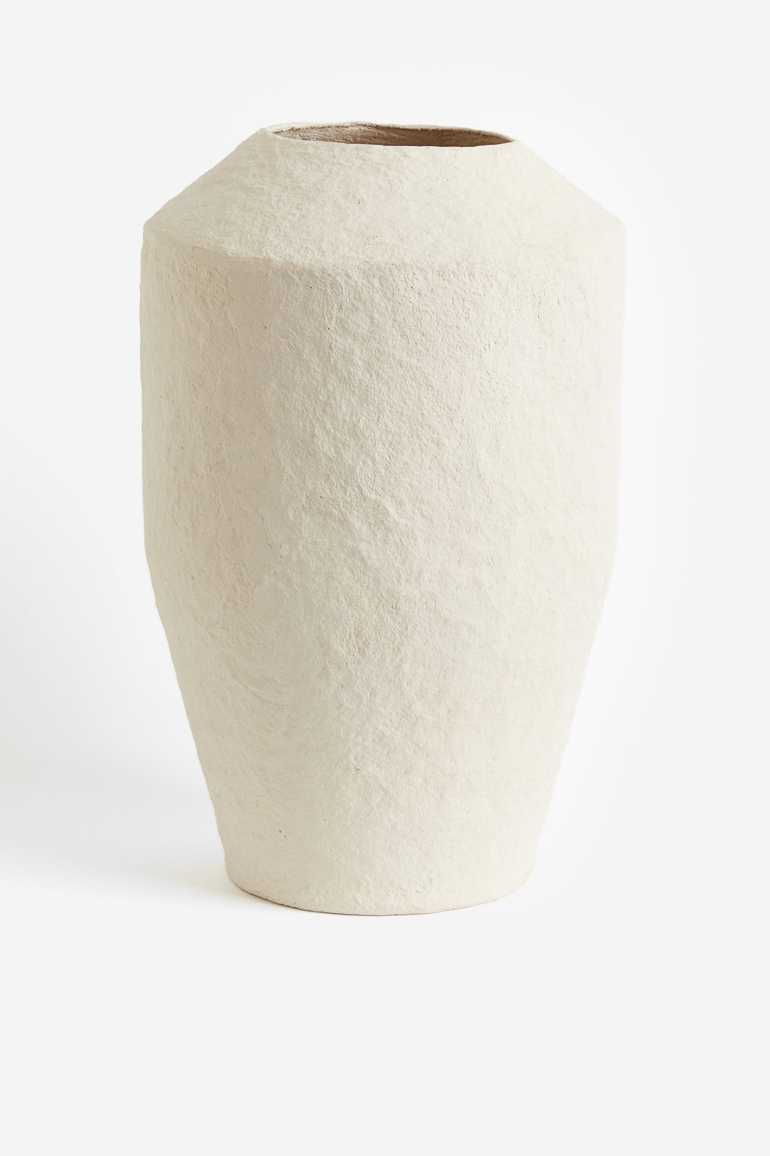 

Large papier-mache vase