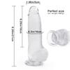 Realistic Dildo Masturbator Anal Toys for Women Crystal Dildo Suction Cup Penis Female Sex Toys G-Spot Erotic Toy for Adults 18+