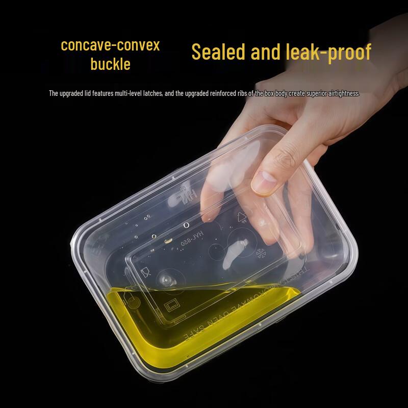 Xin Muzun Disposable Square Takeout Meal Boxes with Lids