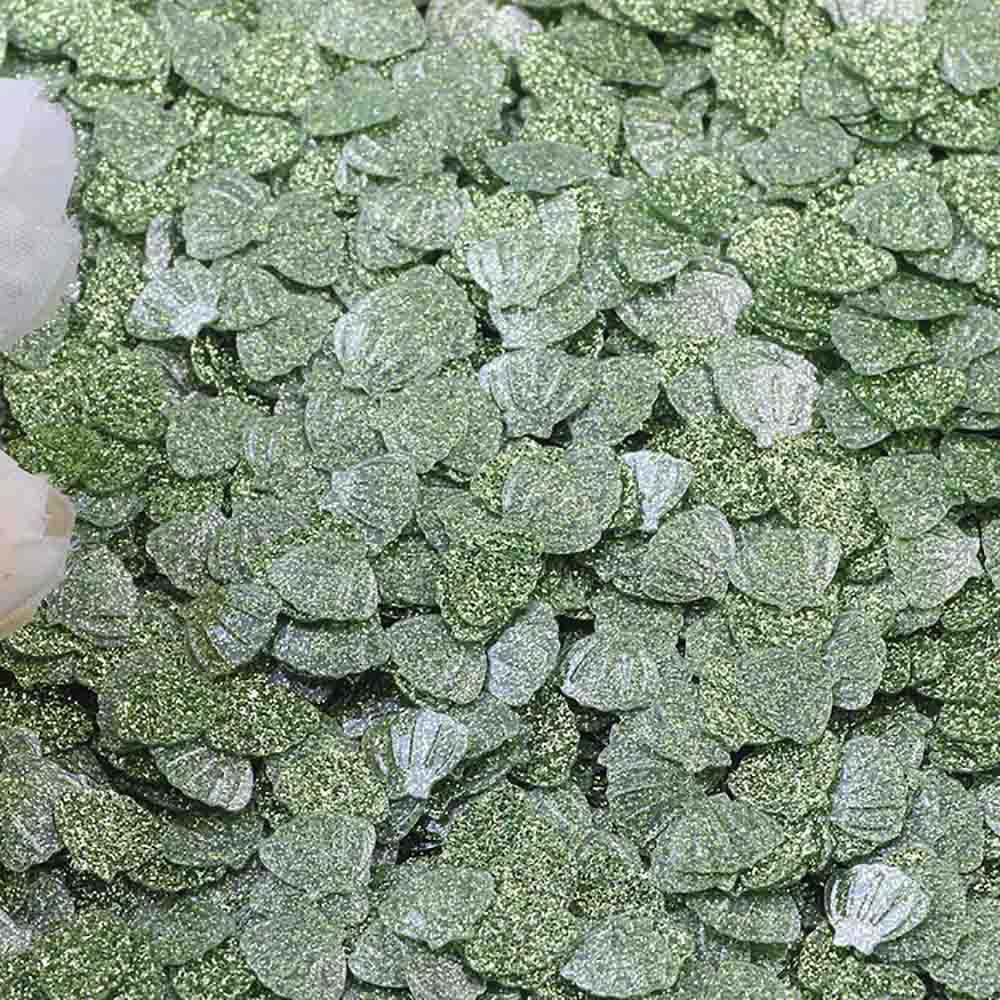 

15 г/упак., блестящая ракушка, конфетти с блестящими блестками 7 мм для детского душа, дня рождения, русалки, одежда для вечеринки, аксессуары, разбросанный стол, декор «сделай сам» зелёный