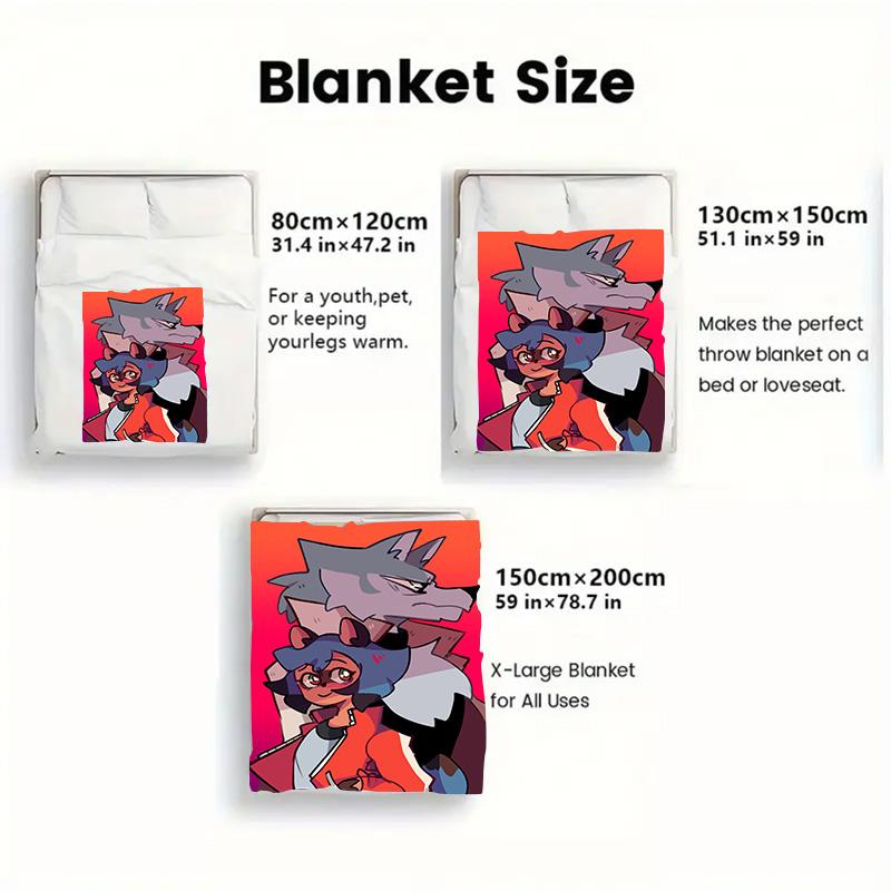 BNA 2D Flat Pattern Flannel Blanket High quality All Seasons Warmth and Comfort Perfect for Christmas Gifts.