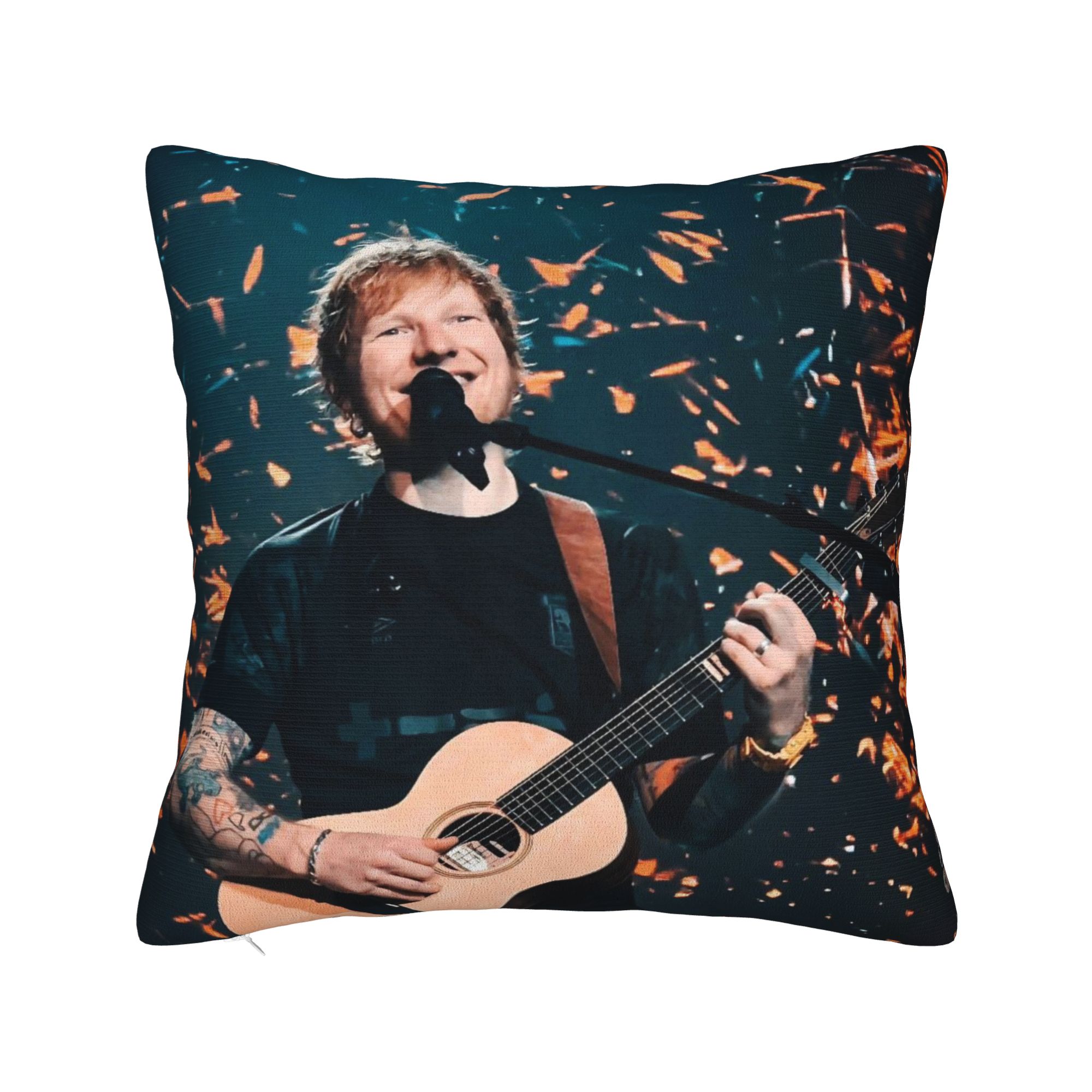 Decorative Pillow Cover Ed Sheeran Loop Tour 2026 Accessories Seater  Pillow Case Cover Square Style Multi-Size 12x12Inch