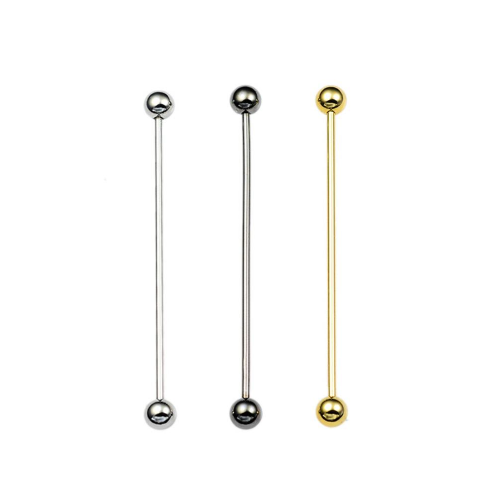 3pcs Simple Collar Button Copper Men Necktie Buckle Formal Metal Tie Pin Wedding