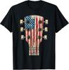 American Flag Guitar 4th of July Guitarist USA Country Music TShirt Unisex T-Shirt