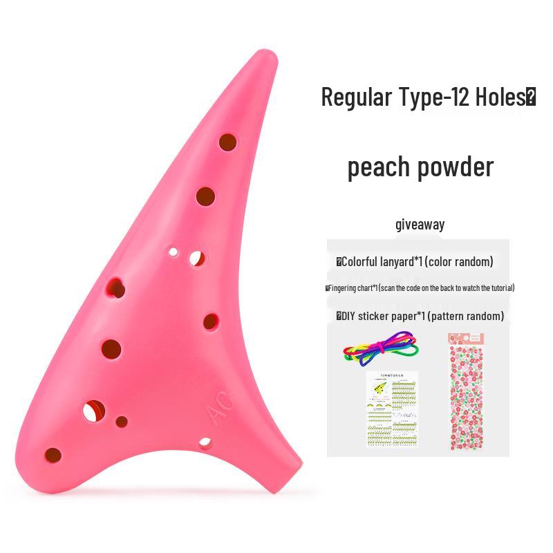 

Golden Cicada 12-Hole Alto AC Beginner Resin Ocarina – Durable Instrument for Elementary Children