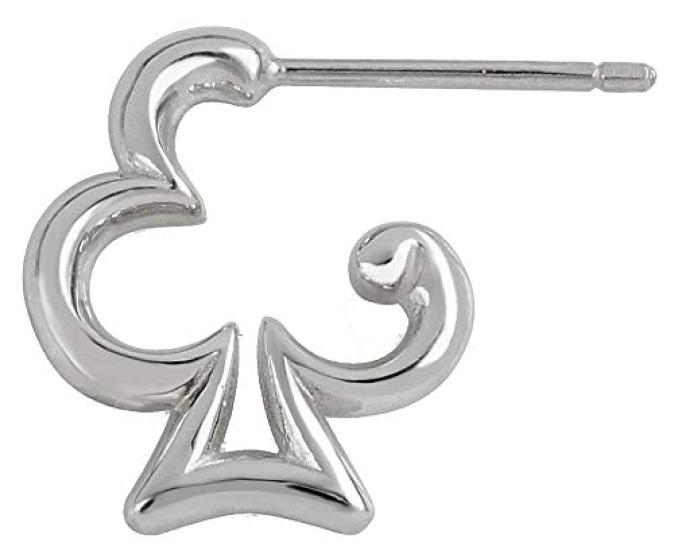 

Silver Accessories Earrings Studs Unisex Spade Playing Cards Sold for One Ear Club pi0520-club [Brand Name 2PIECES]