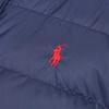 Polo Ralph Lauren Solid Color Pony Embroidered Quilted Single Breasted Long Sleeve Down Jacket Men outerwear Navy-Blue 710787830-003