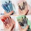 8Pcs Makeup Brush Set Soft Synthetic Bristles Cosmetic Brushes With Portable Storage Bag For Travel Daily Beauty Makeup