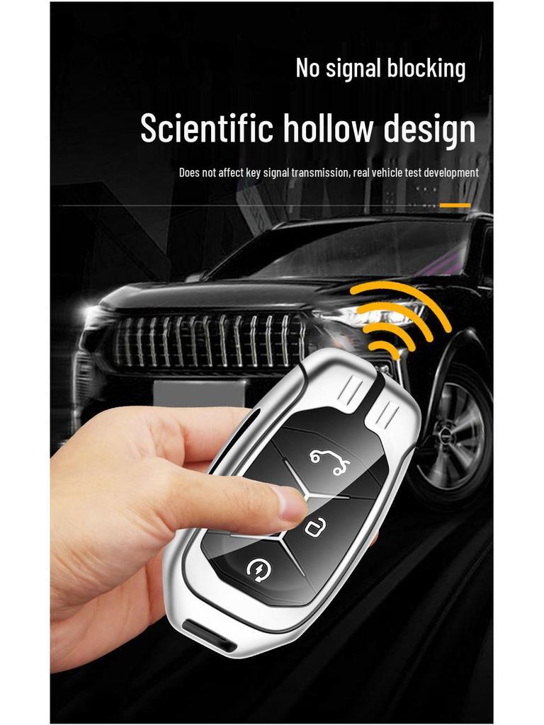 Compatible Lynk&Co 010203+05+0609 Metal Car Key Cover