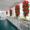 Artificial Artificial Rose Vine Wall-mounted Home Storefront, Outdoor Wedding Flower Vine and Green Plant Decoration