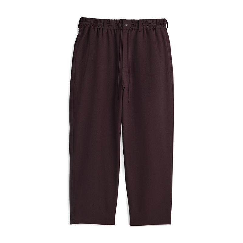 Y-3 FW25 Fashion Breathable Straight Leg Casual Pants Men pants Burgundy 53-KA9531