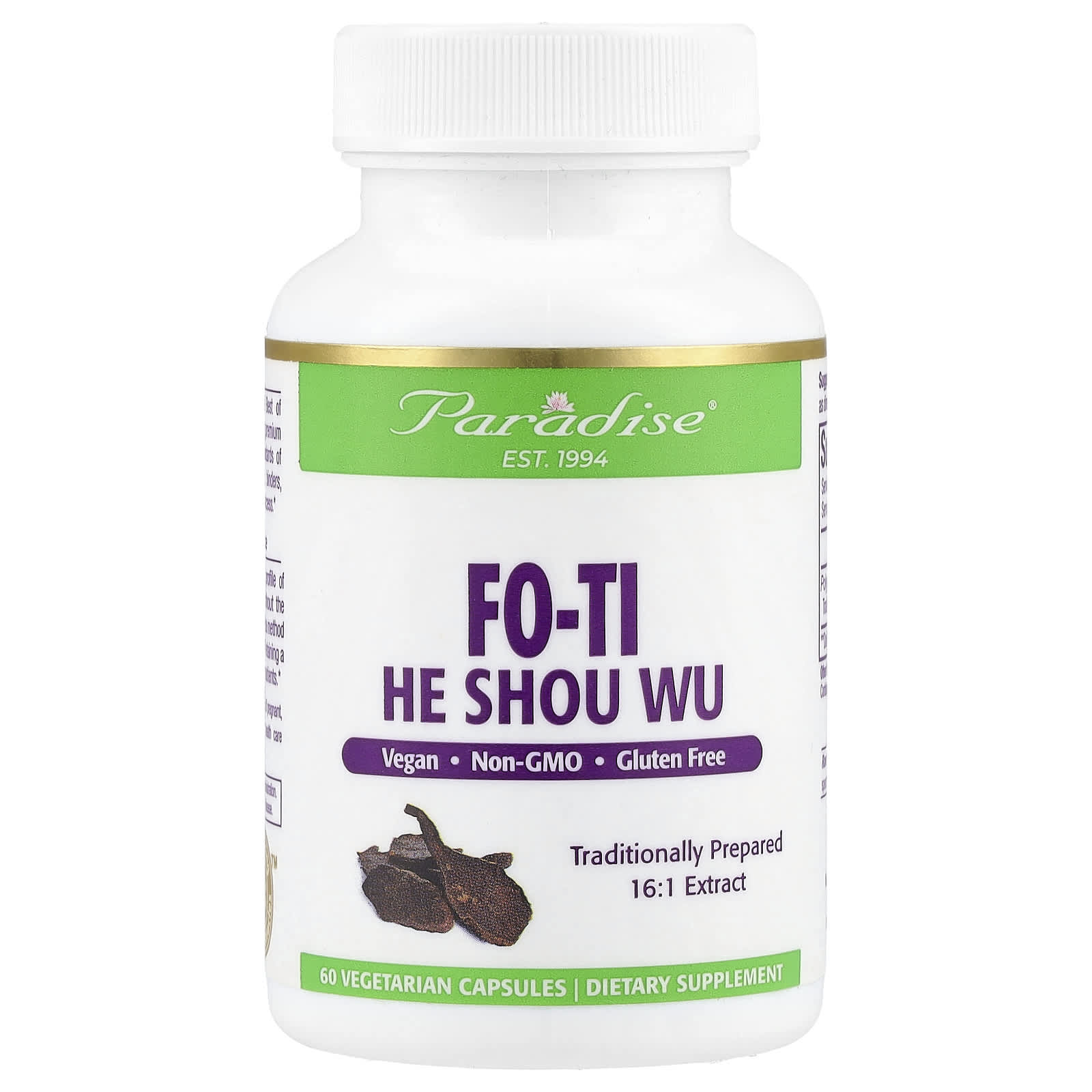 

Fo-Ti, Hasuo, Veggie Capsules 60 Tablets (500Mg per Capsule)