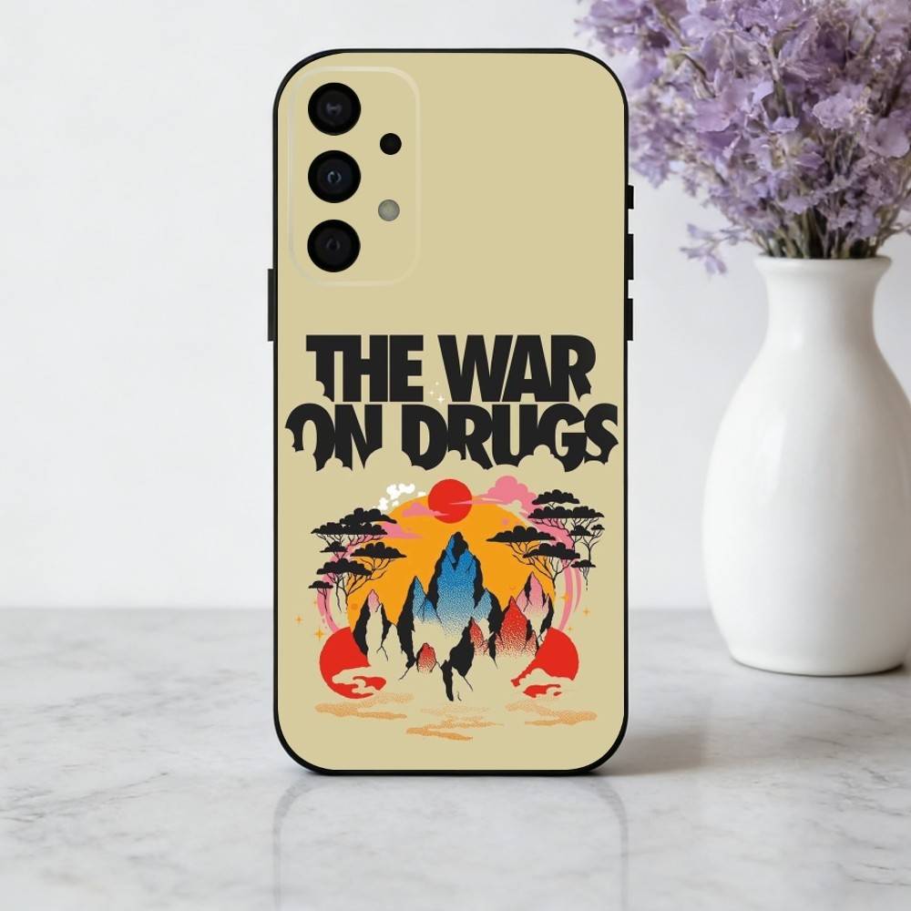 T-The W-War on D-Drugs Band Phone Case For Samsung Galaxy A73,A72,A71,A70,A53,A52,A51,Soft Silicone Black Cover