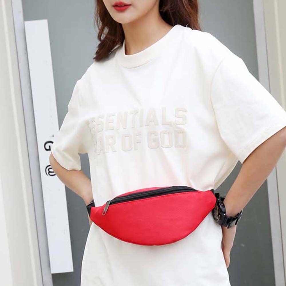 Solid Color Running Chest Bag Waterproof Fitness Crossbody Bag Sports Shoulder Bag  Female/Male