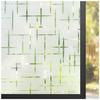 Frosted Window Film with Cross Pattern 44.5 X 200 Cm - Electrostatic Window Film Without Glue, Privacy