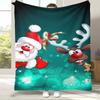 Merry Christmas Tree Santa Claus Fairy Tale Kid Gift Soft Flannel Throw Blanket,Cozy Blanket for Bed,Sofa,Living Room,Home Decor