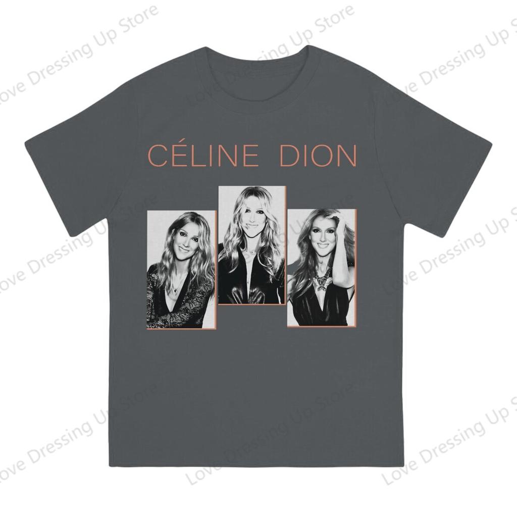 Celine Dion Metal Engraçado Grande Estampado Algodão Unissex Camiseta Manga Curta Camisetas Filme Titanic Tops Hipster