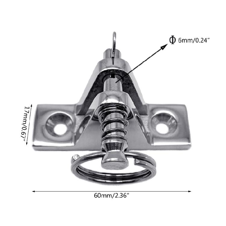 Marine Boat Deck Hinge Mount Bimini Top Fitting Hardware 316 Stainless Steel