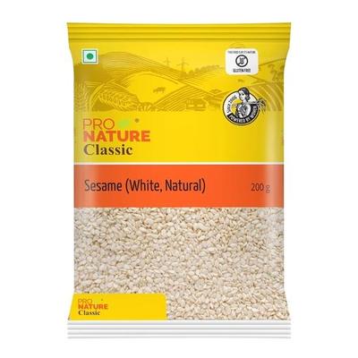Pro Nature 100% organický celý sezam (Bílá, přírodní), 200 g