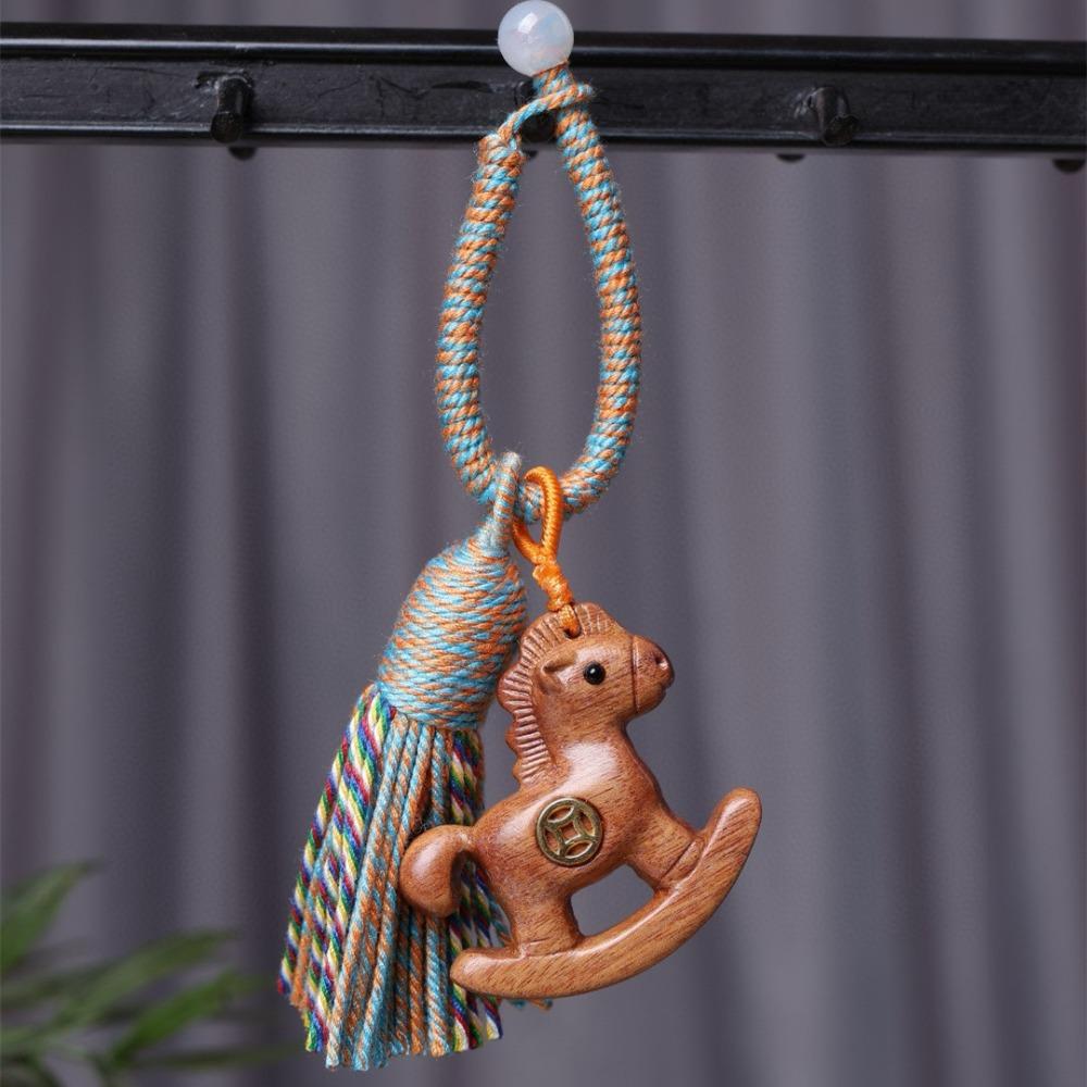 

Horse Shape Rainbow Carousel Horse Lucky Bag Decoration New Zodiac Phone Charm Blessing Charm Style6