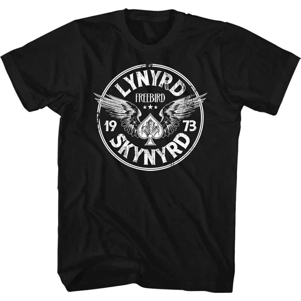 

Lynyrd Skynyrd T-Shirt Freebird 73 Wings Rock Official New Black M