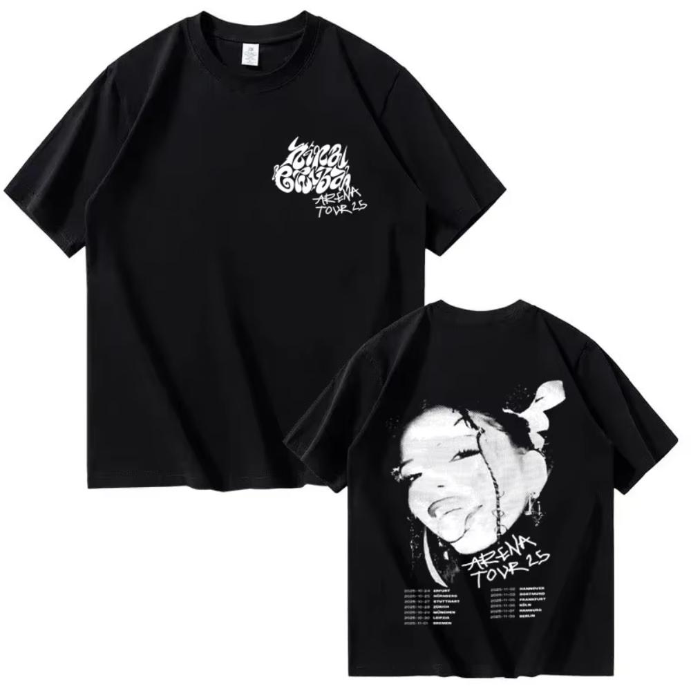 

Trendy Hot Singer Nina Chuba New Album Tour 2025 Print Harajuku T Shirts Men Women Clothing Cozy Short Sleeve T-shirt Streetw... 5XL різнокольоровий