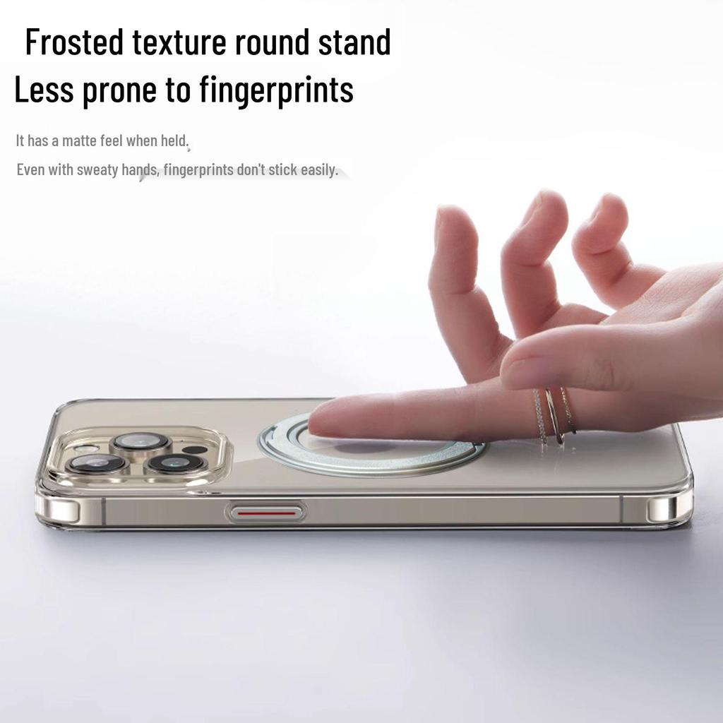 360° Rotating Magnetic Stand Drop-proof Case for iPhone 16 Pro Max