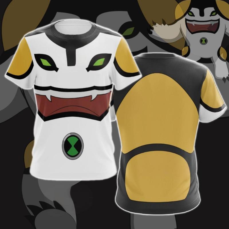 Haijian02 Anime Omnitrix Ben10 Cosplay T-shirts 3D Ben Tennyson Print Kinderen Cartoon T-shirt Zomer Heren Dames Harajuku Korte Mouw Top 5XL