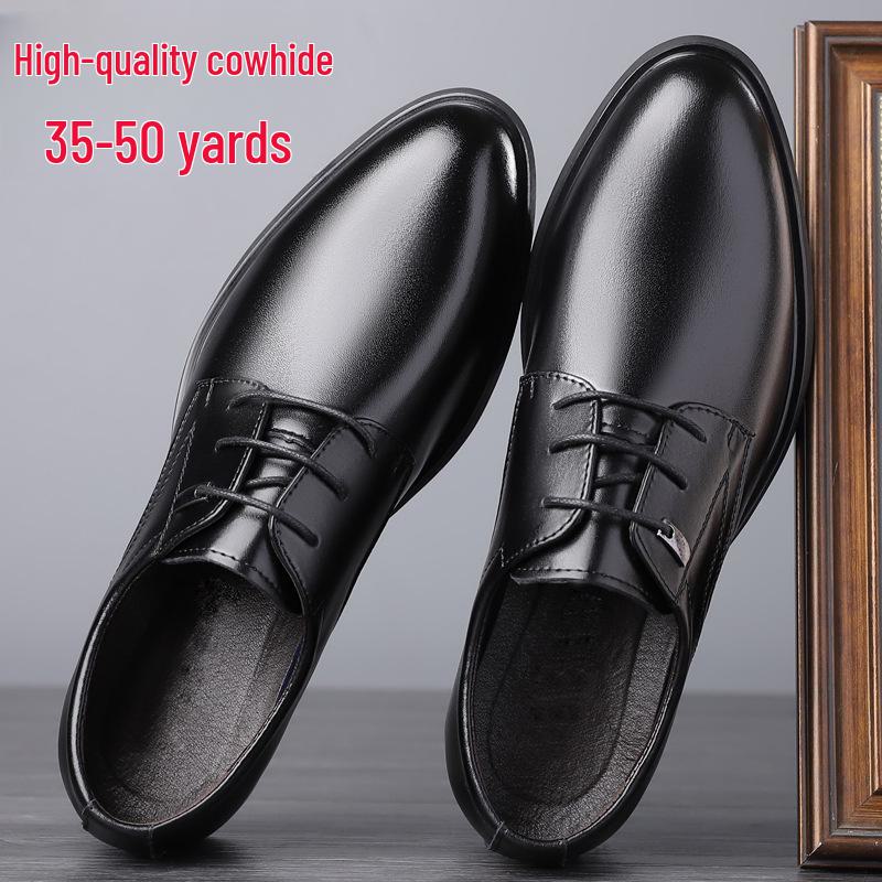 Herren Leder Business- & Hochzeitsschuhe: Größen 35-49, Rutschfest