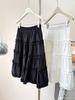 Sweet Ruffled White Puff Cake Skirt for Women - High-Waisted Slim A-Line Midi (2026 Summer)