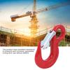 Red Alloy Steel Crane Hook 5000kg Load Capacity Safety Latch Hook  Industrial Rigging